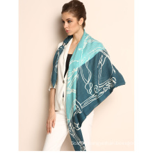 2014 new hand printed turkish pashmina shawl